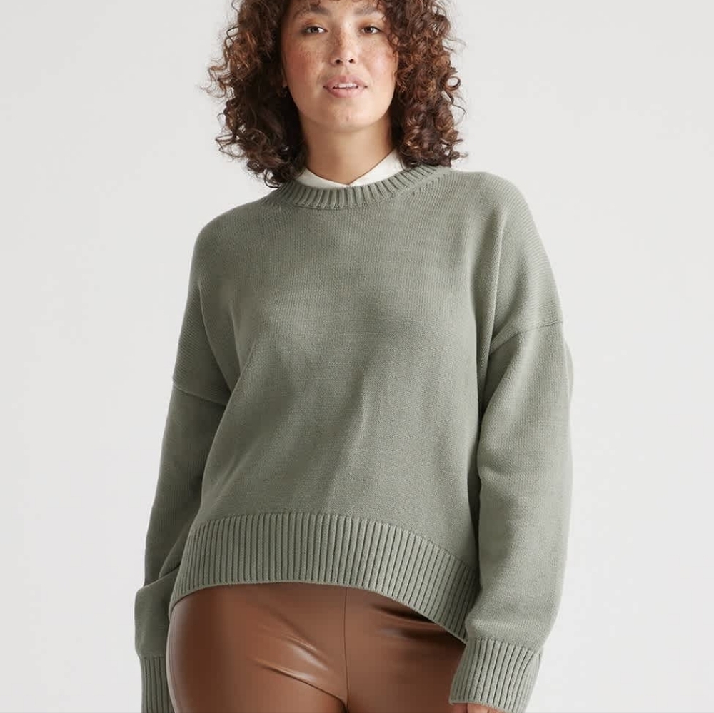 Quince Oversized Boyfriend Cotton Sweater